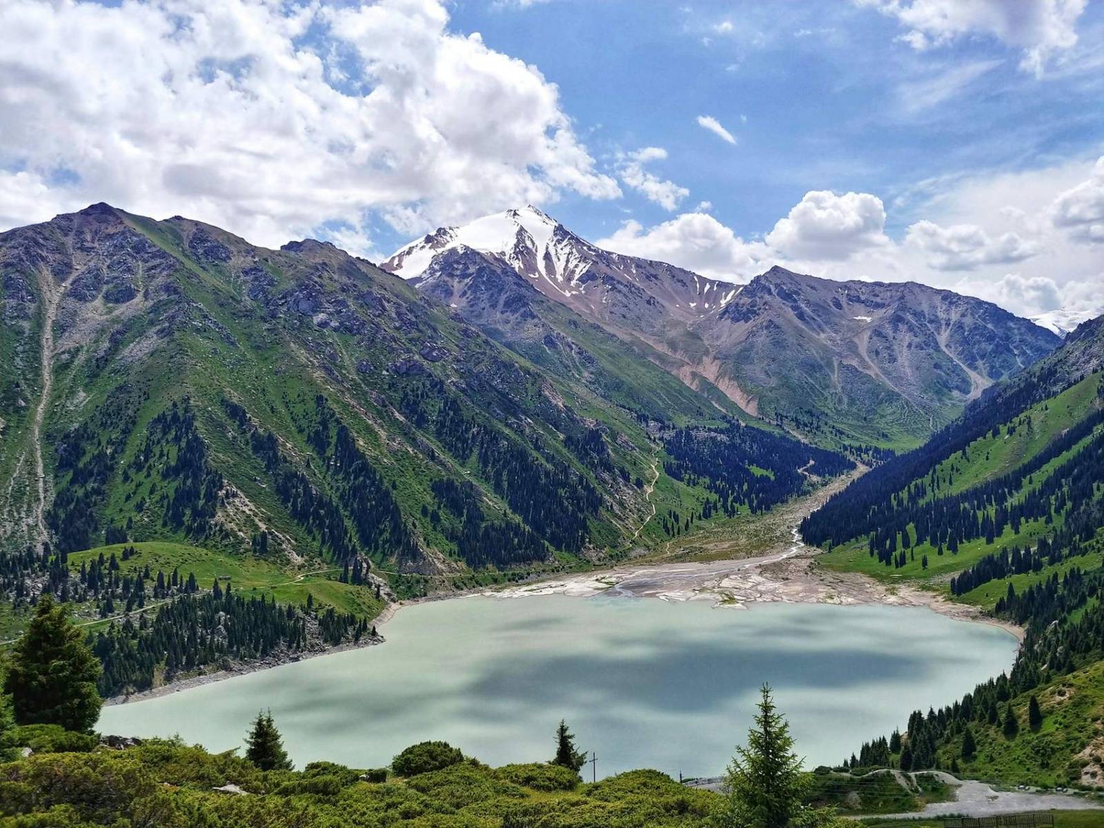 Big Almaty Lake and the Trans-Ili Alatau mountains